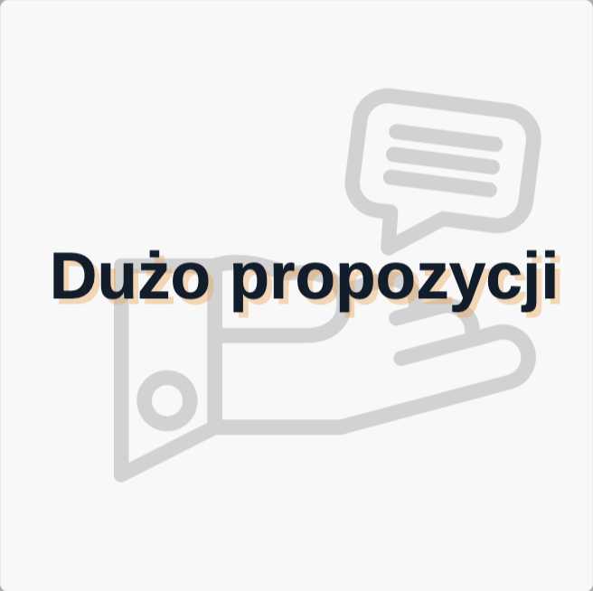Dużo propozycji